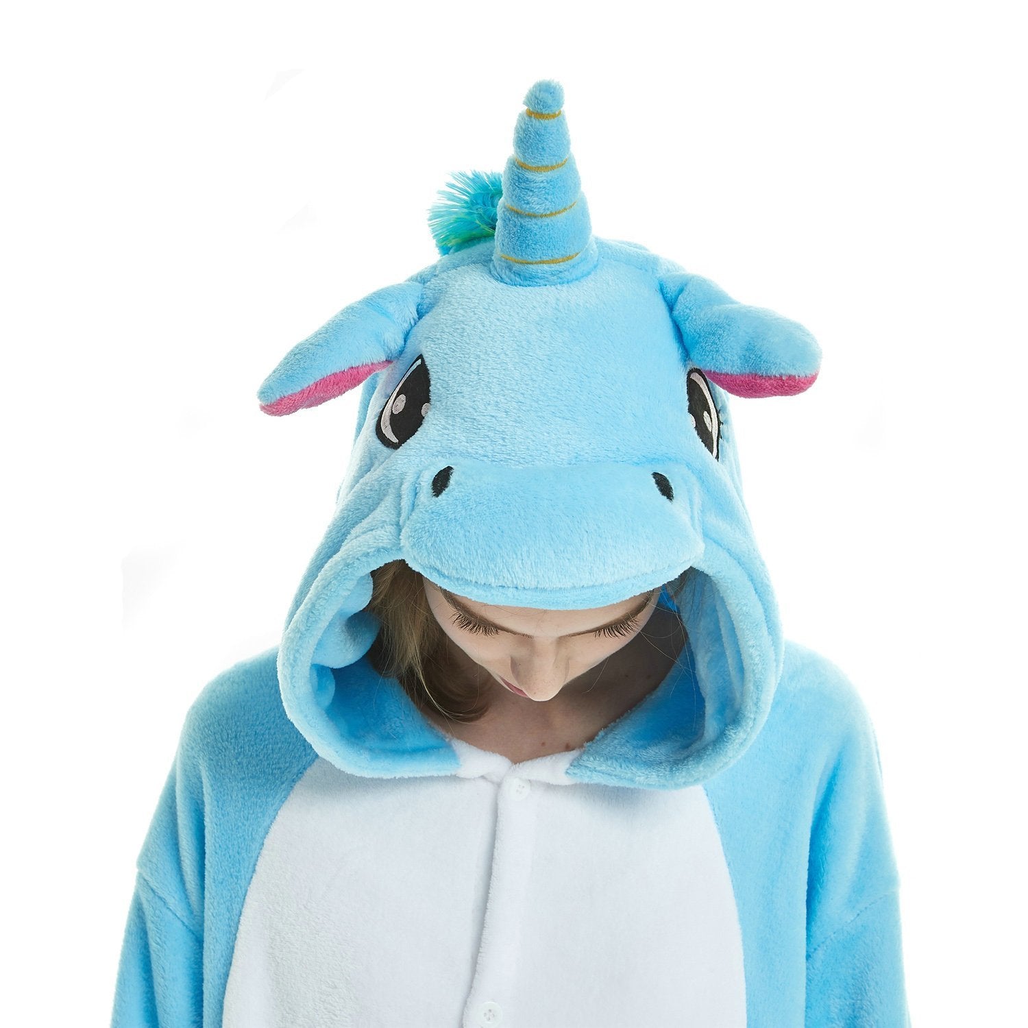 BuyUnisex - Adult Blue Unicorn Kigurumi Onesies Pajamas Now Cheaper With 3 - 5 Days Ship - PajamasBuy