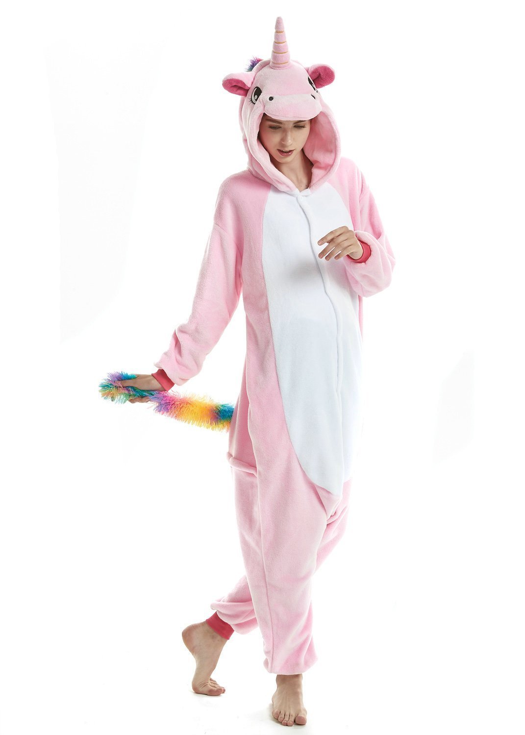 BuyUnisex - Adult Pink Unicorn Kigurumi Onesies Pajamas Now Cheaper With 3 - 5 Days Ship - PajamasBuy