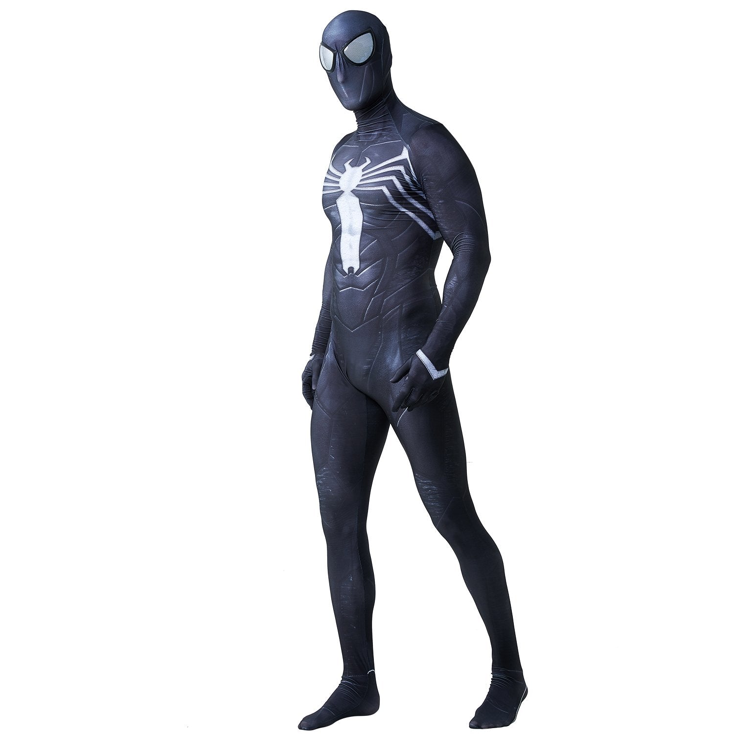 BuyVenom 2 Spider - Man Black Tight Jumpsuit Costume for Adults and Kids Now Cheaper With 3 - 5 Days Ship - PajamasBuy