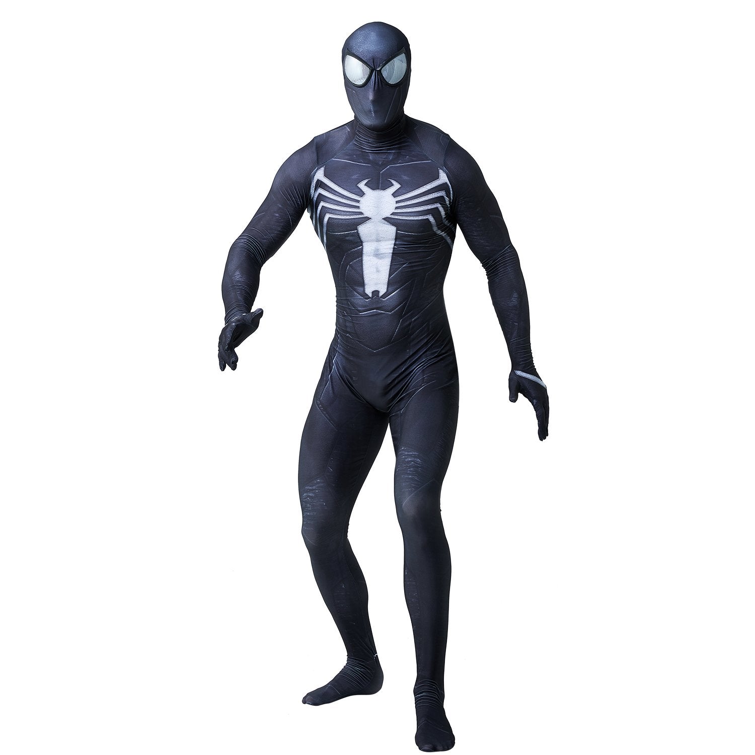 BuyVenom 2 Spider - Man Black Tight Jumpsuit Costume for Adults and Kids Now Cheaper With 3 - 5 Days Ship - PajamasBuy