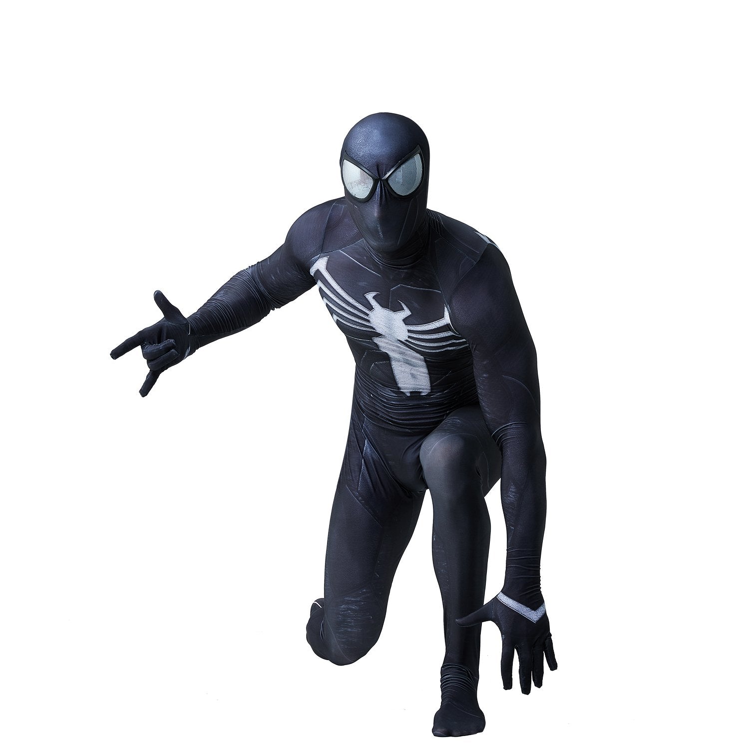 BuyVenom 2 Spider - Man Black Tight Jumpsuit Costume for Adults and Kids Now Cheaper With 3 - 5 Days Ship - PajamasBuy