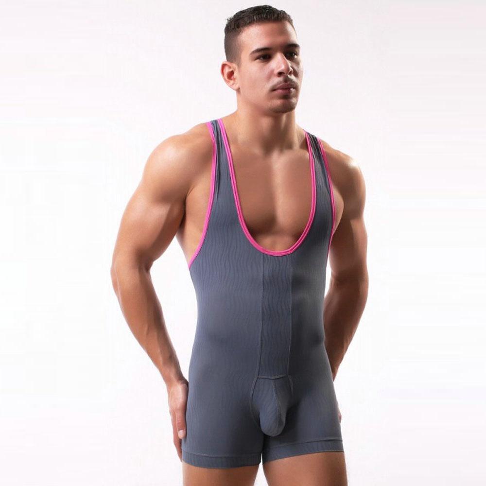 BuyWater Pattern Printed Jumpsuit Fitness Wrestling Singlet Underwear Men Now Cheaper With 3 - 5 Days Ship - PajamasBuy