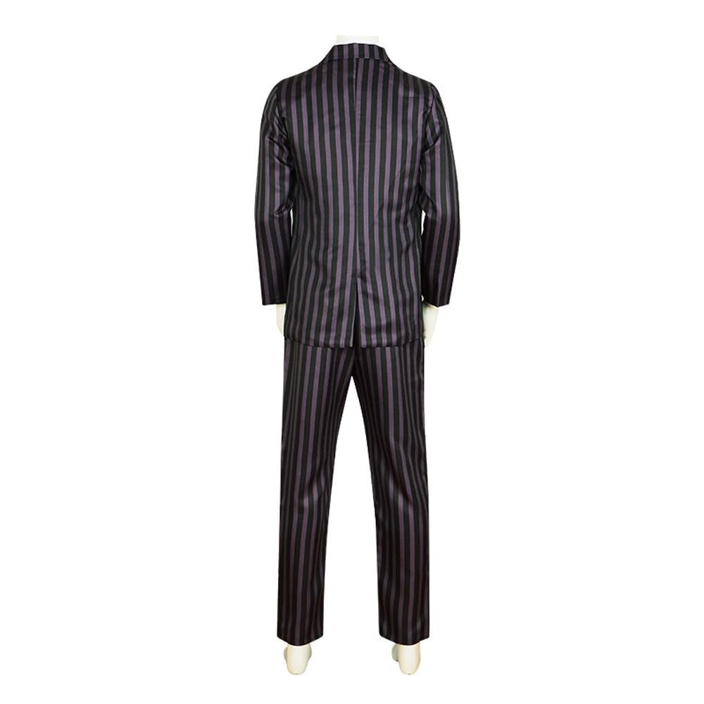 BuyWednesday's Dad Costume The Addams Family Cosplay Gomez Costume Outfit Sets For Men Now Cheaper With 3 - 5 Days Ship - PajamasBuy