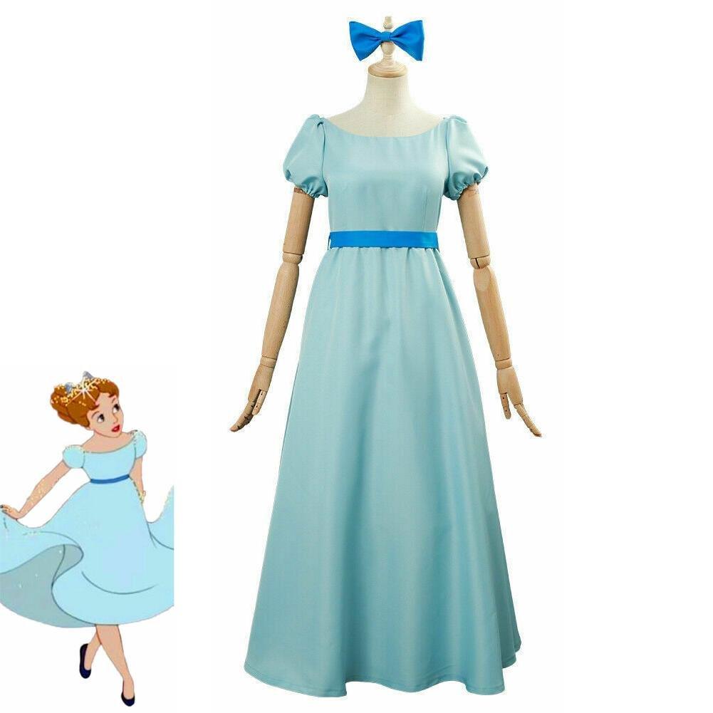 Wendy Darling Peter Pan Cosplay Costume Princess Dress for Women - Pajamasbuy