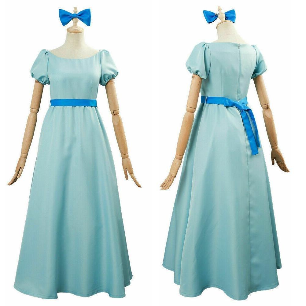 Wendy Darling Peter Pan Cosplay Costume Princess Dress for Women - Pajamasbuy