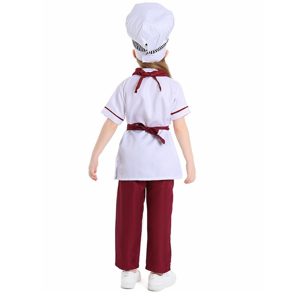 Western pastry chef costume for Kids Apron and Hat Set Cooking Baking - Pajamasbuy