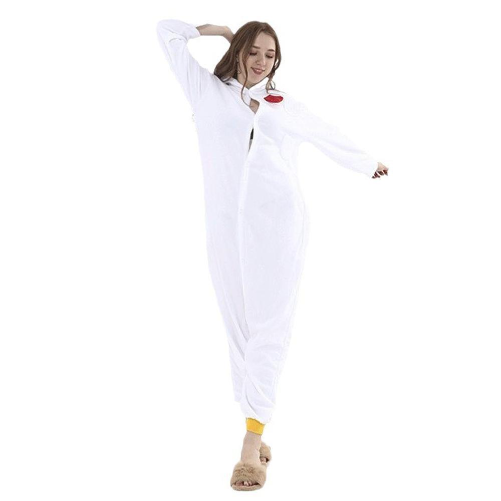 White Rooster Animal kigurumi onesies Costume - Pajamasbuy