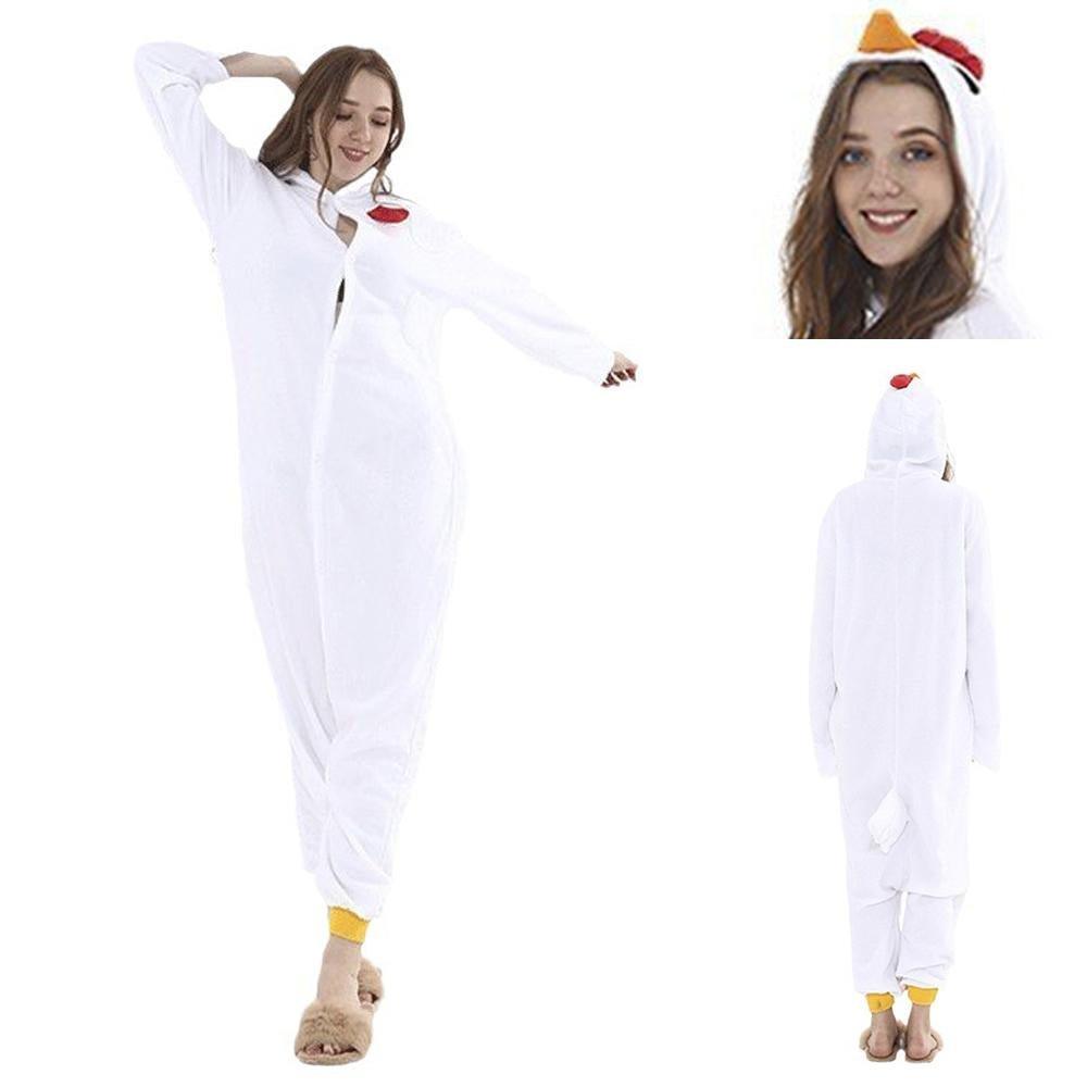 White Rooster Animal kigurumi onesies Costume - Pajamasbuy