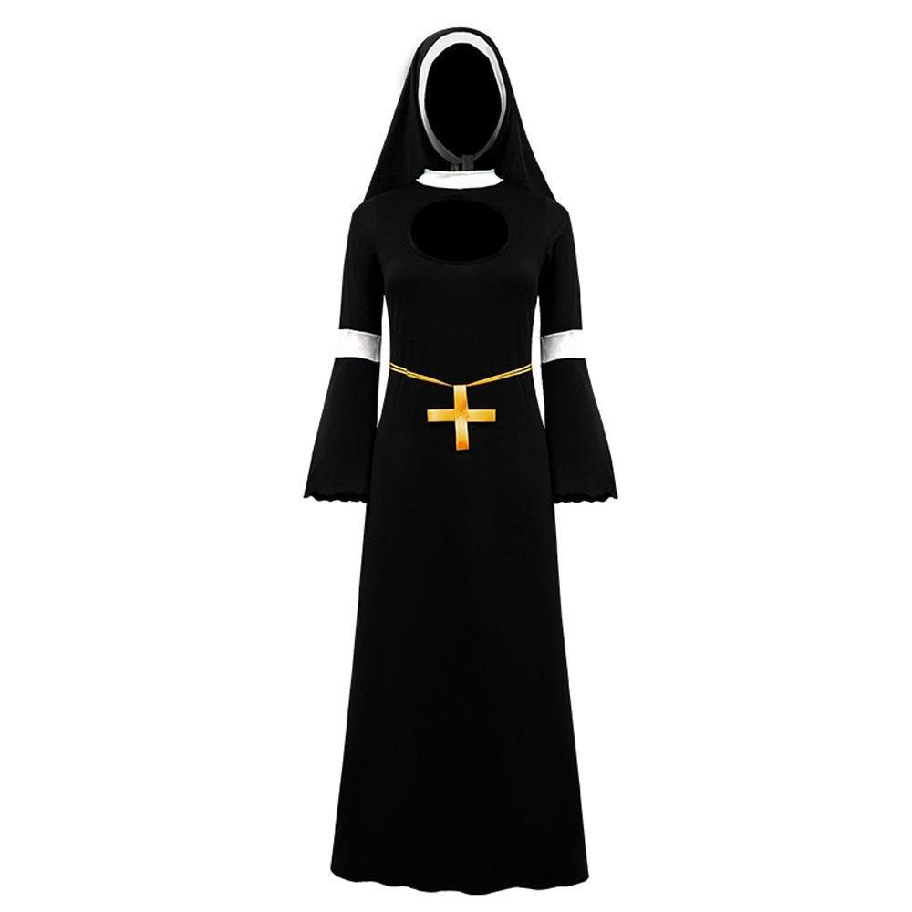 Women Nun Cosplay Halloween Costume - Pajamasbuy