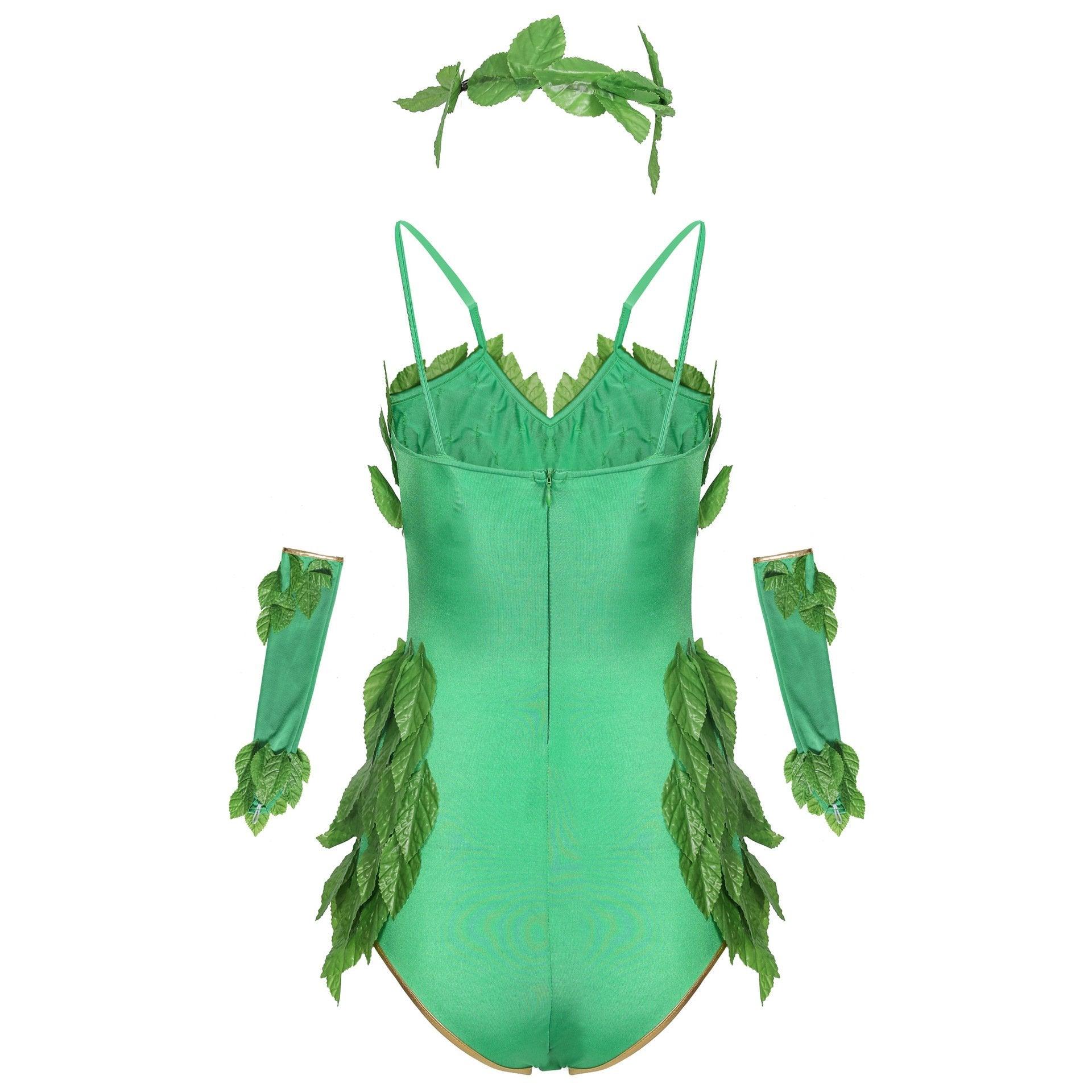 Women's Deluxe Poison Ivy Costume Jumpsuit Halloween - Pajamasbuy