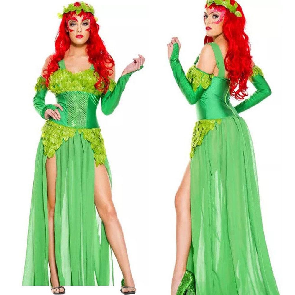 BuyWomen's Deuxe Poison lvy Costume long dress Halloween Now Cheaper With 3 - 5 Days Ship - PajamasBuy